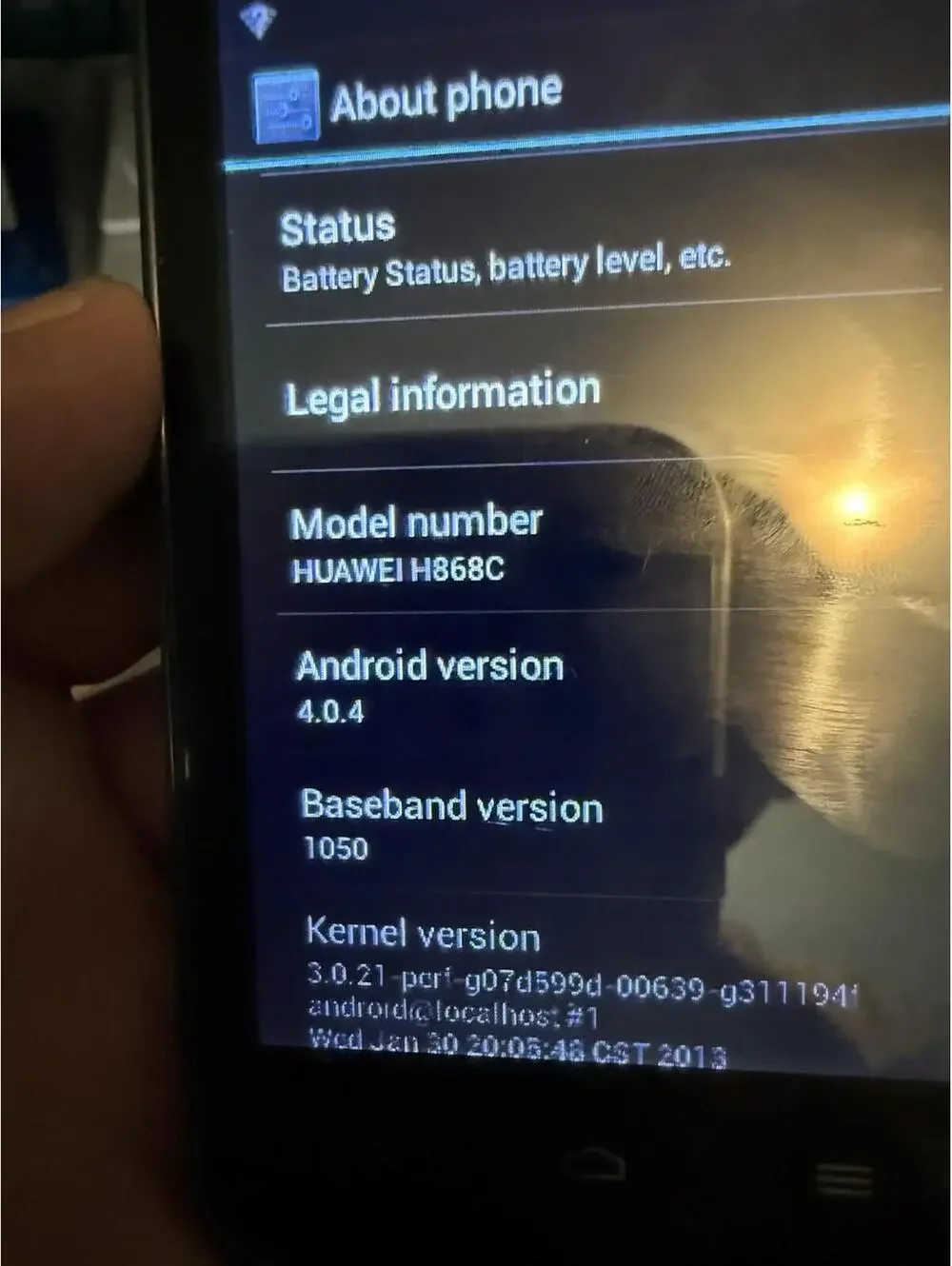 Huawei Glory Model: H868C, Trackfone Prepaid, Good Condition, 4gb